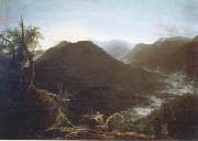 Thomas Cole Sunrise in the Catskill Mountains (mk13) oil on canvas